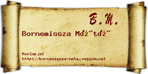 Bornemissza Máté névjegykártya